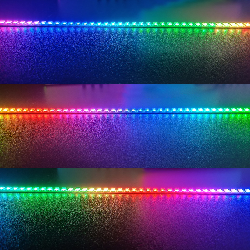 APA102 SMD2020 Narrowest 3mm/0.12in 250LEDs/M DC5V Individually Addressable RGB LED Strip Lights - 0.5m/1.64ft APA102 SMD2020 Narrowest 3mm/0.12in 250LEDs/M DC5V Individually Addressable RGB LED Strip Lights - 0.5m/1.64ft